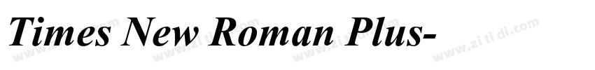 Times New Roman Plus字体转换